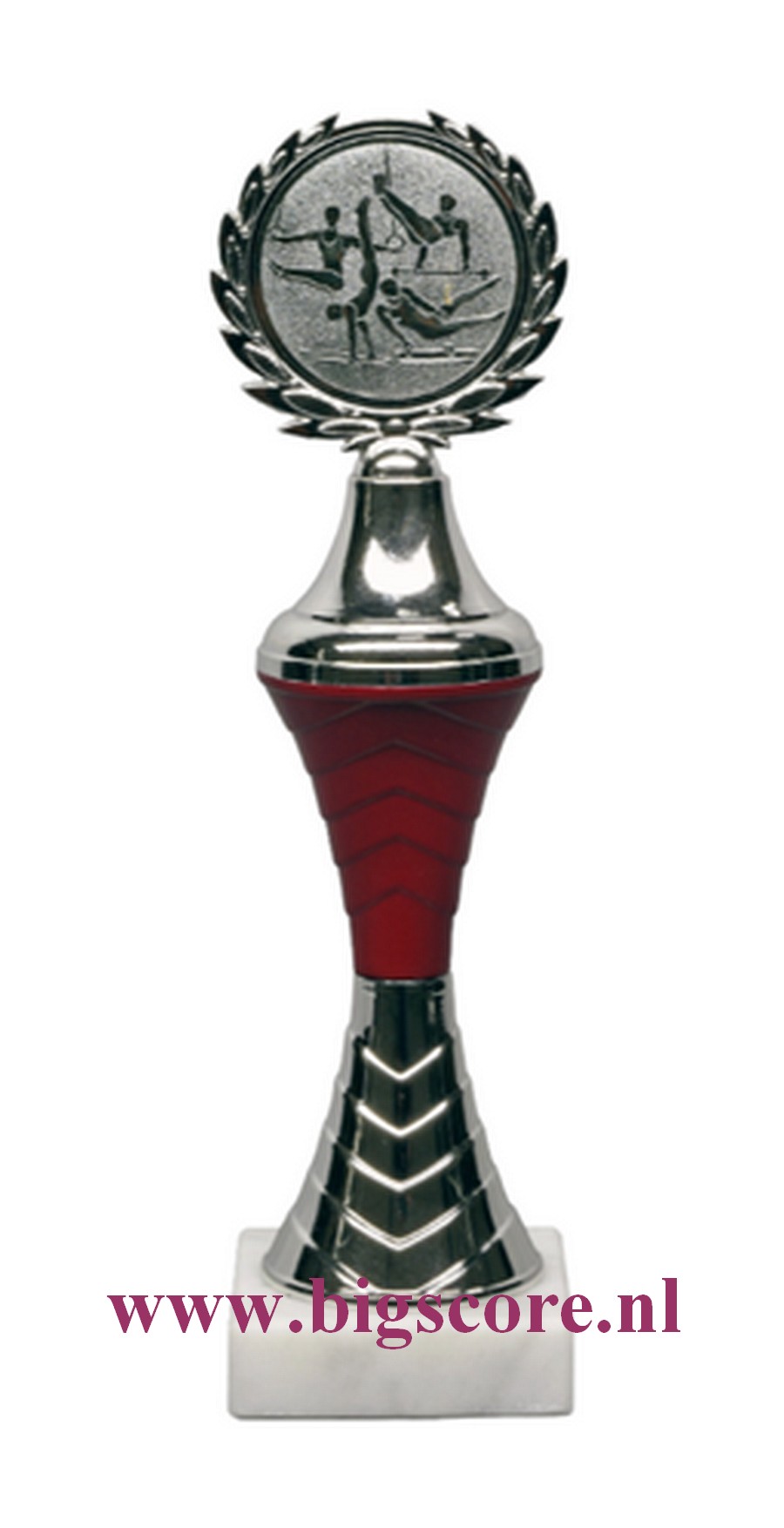 Z 612 Kunststof beker Rood-Zilver 6 Delig